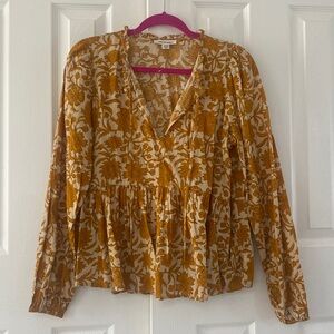 American Eagle Outfitters Cotton Boho Floral Shirt Sz Medium